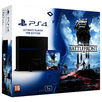 Sony PlayStation 4 Console, 1TB, Star Wars Battlefront
